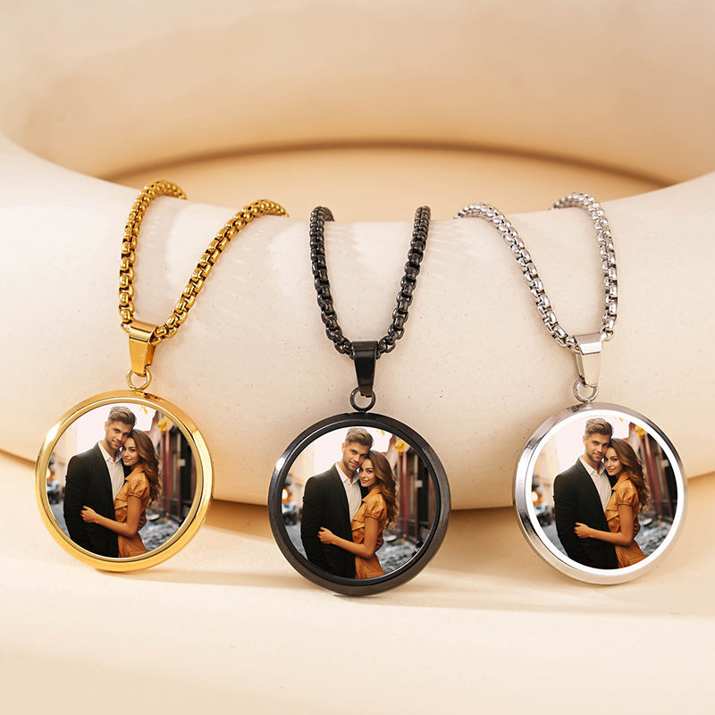 Custom Photo Necklace Pendant | Personalized Love Photo Locket | Couples & Memory Gift | Unique Jewelry Keepsake
