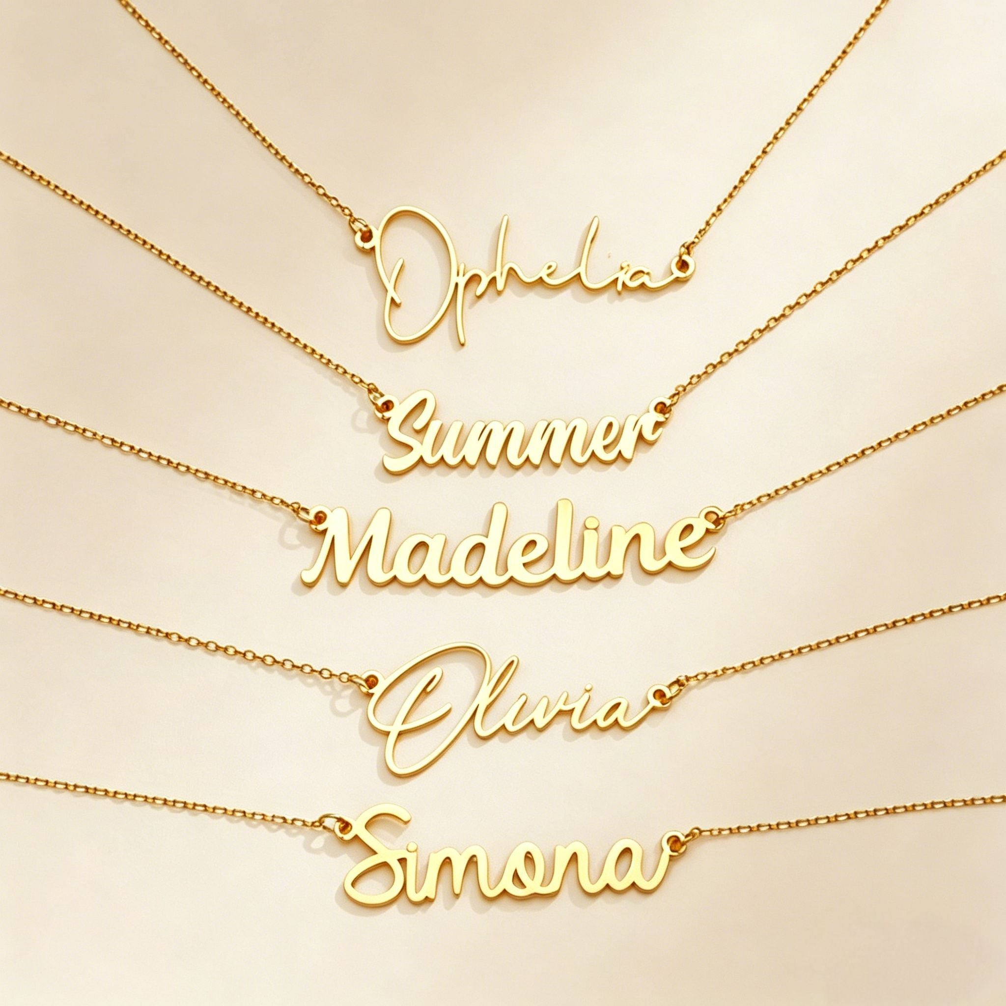 Personalized Cursive Name Necklace | Custom Script Stainless Steel Pendant | Minimalist Gift for Her