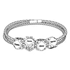 Men's Hand Rope with Custom Engraved 3D Multi-Face Beads