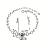 Custom Heart Projection Bracelet With Personalized Color Photo
