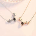 Love Memory Projection Necklace TikTok Trend 100 Languages I Love You Pendant（Micro-carved images）