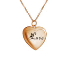 Minimalist Heart Locket Necklace, Elegant Heart Pendant Clavicle Chain for Women