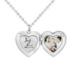 Minimalist Heart Locket Necklace, Elegant Heart Pendant Clavicle Chain for Women