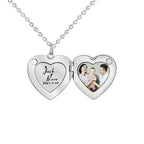 Minimalist Heart Locket Necklace, Elegant Heart Pendant Clavicle Chain for Women