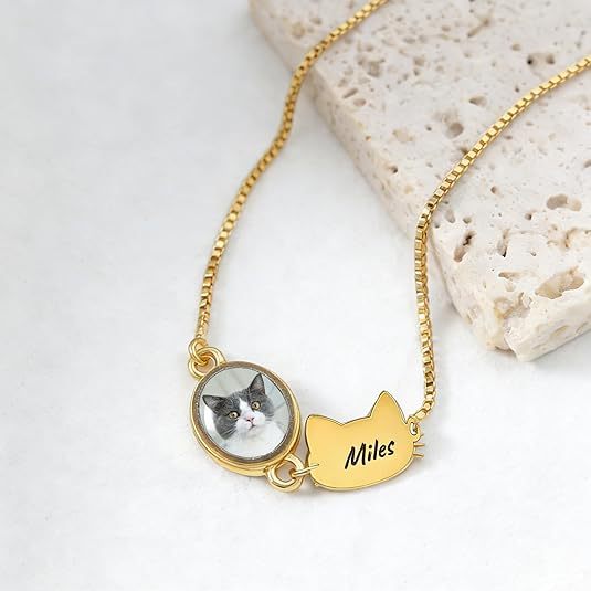 DIY Engraved Bracelet for Women, Personalized Pet Photo Jewelry, Adjustable Size