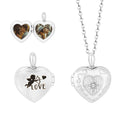 Photo Locket Pendant Necklace, Custom Picture Jewelry for Valentine's Day Gift