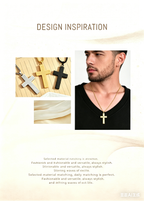 Religious Confirmation Necklace | 14K Gold Plated Cross & Virgin Mary Pendant | Catholic Faith Gift