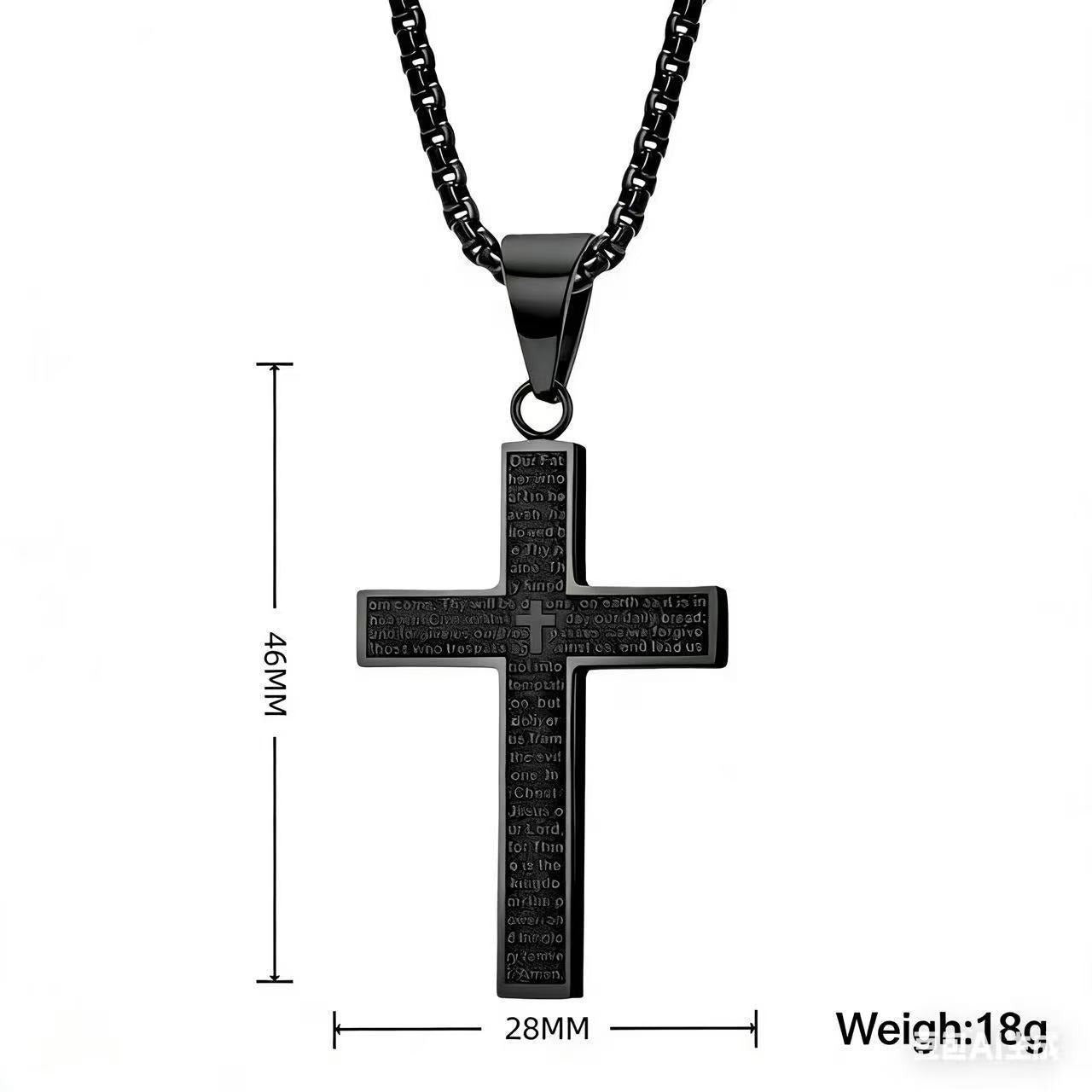 Religious Confirmation Necklace | 14K Gold Plated Cross & Virgin Mary Pendant | Catholic Faith Gift