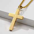 Religious Confirmation Necklace | 14K Gold Plated Cross & Virgin Mary Pendant | Catholic Faith Gift