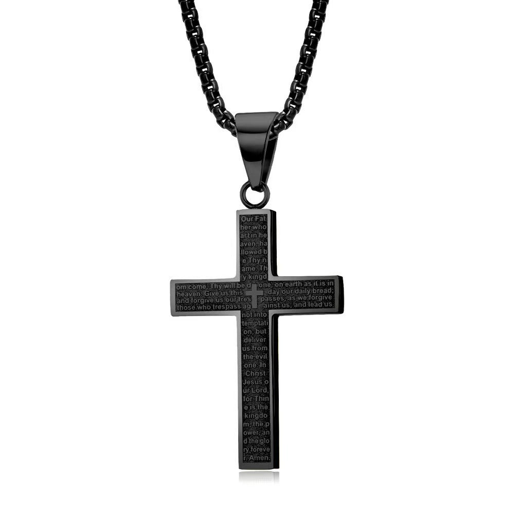 Religious Confirmation Necklace | 14K Gold Plated Cross & Virgin Mary Pendant | Catholic Faith Gift