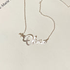 Personalized Cursive Name Necklace | Custom Script Stainless Steel Pendant | Minimalist Gift for Her